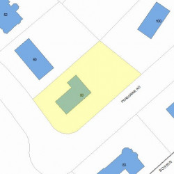 88 Peregrine Rd, Newton MA 02459-3441 plot plan
