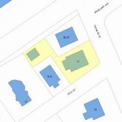 41 Cypress St, Newton MA  02459-2231 plot plan