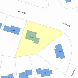 1686 Beacon St, Newton MA 02468-1463 plot plan