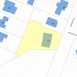 149 Winslow Rd, Newton MA 02468-1743 plot plan
