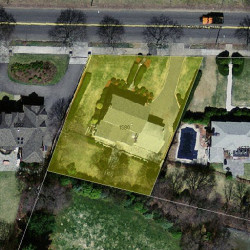 1580 Commonwealth Ave, Newton MA  02465-2806 aerial view