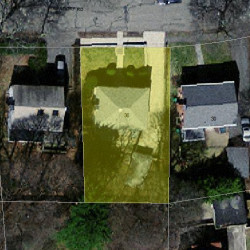 36 Waldorf Rd, Newton MA  02461-1333 aerial view