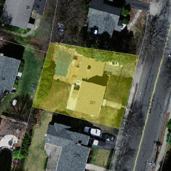 231 Waltham St, Newton MA 02465-1738 aerial view