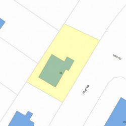 34 Star Rd, Newton MA  02465-1040 plot plan