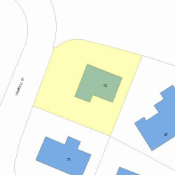 62 Farwell St, Newton MA  02460-1005 plot plan