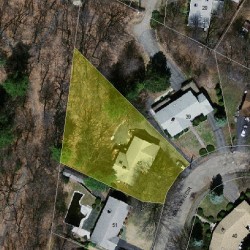 45 Bencliffe Cir, Newton MA  02466-1101 aerial view