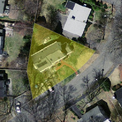 55 Colgate Rd, Newton MA 02462-1304 aerial view