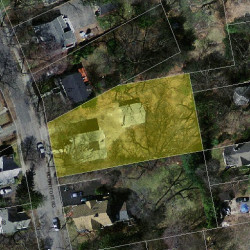 21 Mountfort Rd, Newton MA  02461-1405 aerial view