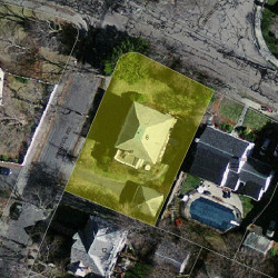 6 Prentice Rd, Newton MA  02459-1343 aerial view