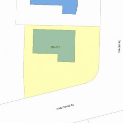 131 Oxford Rd, Newton MA 02459-2408 plot plan