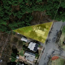 175 Winslow Rd, Newton MA  02468-1742 aerial view
