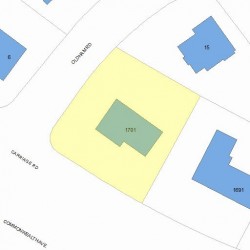 1701 Commonwealth Ave, Newton MA 02465-2827 plot plan