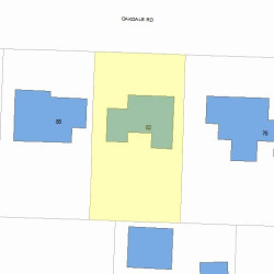 82 Oakdale Rd, Newton MA 02459-2627 plot plan