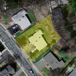 48 Clark St, Newton MA  02459-2427 aerial view