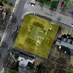 92 Beethoven Ave, Newton MA 02468-1746 aerial view