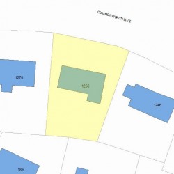 1256 Commonwealth Ave, Newton MA 02465-2911 plot plan