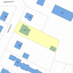 84 Crescent St, Newton MA 02466-2510 plot plan