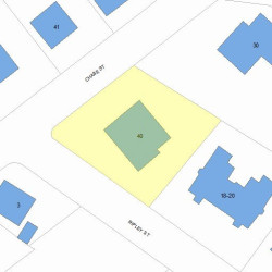 40 Chase St, Newton MA  02459-2214 plot plan
