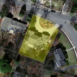51 Gordon Rd, Newton MA 02468-1002 aerial view