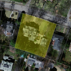 72 Pine Ridge Rd, Newton MA  02468-1617 aerial view