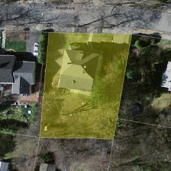 24 Parker Ave, Newton MA 02459-2662 aerial view