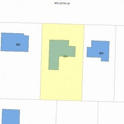 654 Boylston St, Newton MA 02459-2654 plot plan