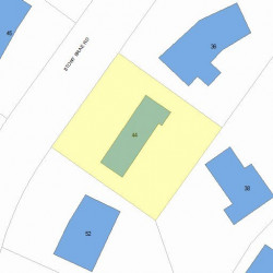 44 Stony Brae Rd, Newton MA  02461-1727 plot plan