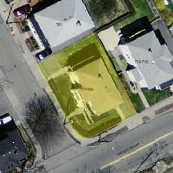 717 Watertown St, Newton MA 02460-1348 aerial view