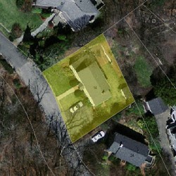 14 Aspen Ave, Newton MA 02466-3023 aerial view