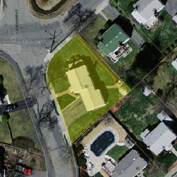 50 Fordham Rd, Newton MA  02465-1209 aerial view