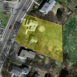 244 Lexington St, Newton MA 02466-1304 aerial view