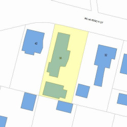 38 Richardson St, Newton MA  02458-1914 plot plan