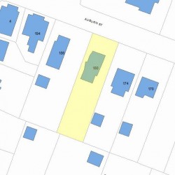 180 Auburn St, Newton MA 02466-2412 plot plan