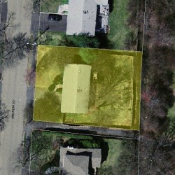 107 Andrew St, Newton MA 02461-2144 aerial view