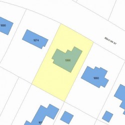 1866 Beacon St, Newton MA 02468-1442 plot plan
