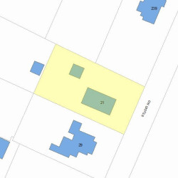 21 Studio Rd, Newton MA 02466-2808 plot plan