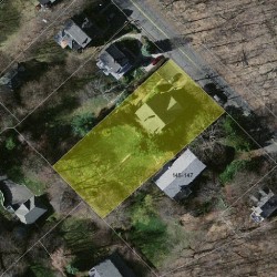 141 Cypress St, Newton MA  02459-2225 aerial view