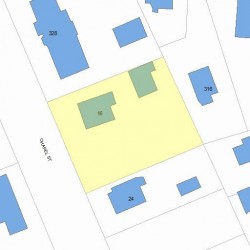 16 Chapel St, Newton MA 02458-1011 plot plan