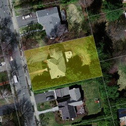 25 Ferncroft Rd, Newton MA  02468-1213 aerial view