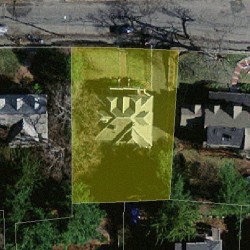 46 Nonantum St, Newton MA  02458-2434 aerial view