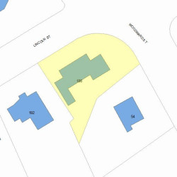 186 Lincoln St, Newton MA 02461-1326 plot plan