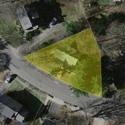 189 Bellevue St, Newton MA 02458-1812 aerial view