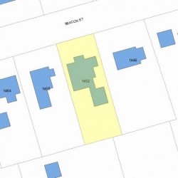 1452 Beacon St, Newton MA 02468-1613 plot plan