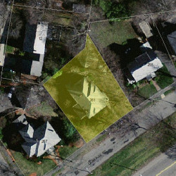 261 Commonwealth Ave, Newton MA  02459 aerial view