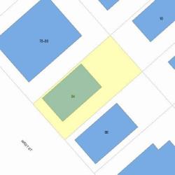 84 West St, Newton MA 02458-1326 plot plan