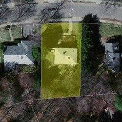 82 Bound Brook Rd, Newton MA 02461-2037 aerial view