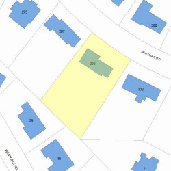 293 Hartman Rd, Newton MA 02459-2815 plot plan