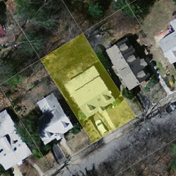 17 Wallace St, Newton MA 02461-1921 aerial view