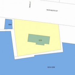 1236 Washington St, Newton MA 02465-2146 plot plan