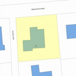 32 Washington Park, Newton MA 02460-1922 plot plan